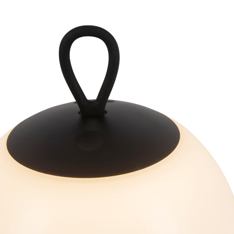 Lampe portable d'extérieur à DEL à intensité variable de 6 po Idra, Noir mat