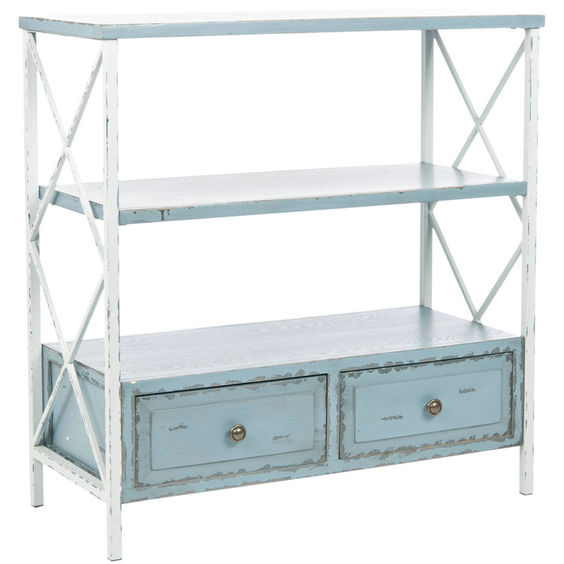 Console Ceridwen avec tiroirs de rangement, Bleu pâle