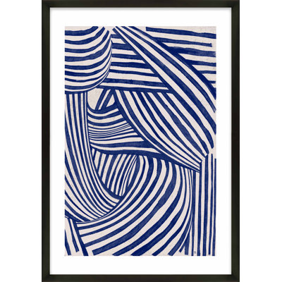 «Blue Waves 2» par Marco Marella pour Studio M - Art mural encadré