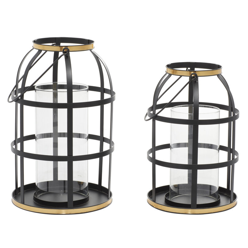 2 Piece Tabletop Lantern Set