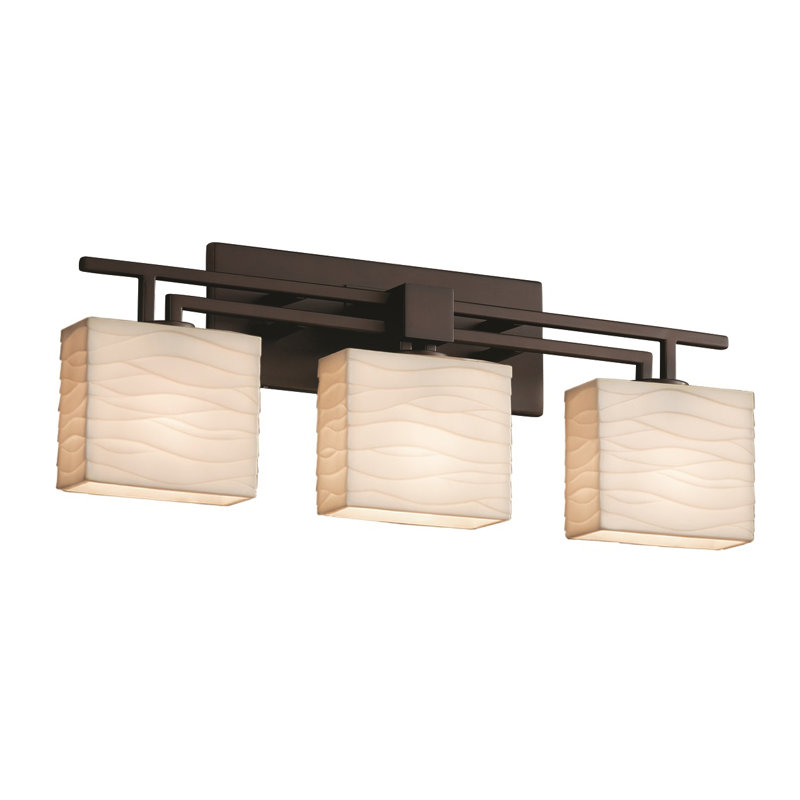 Éclairage pour meuble-lavabo 3 lumières Limon, Bronze foncé