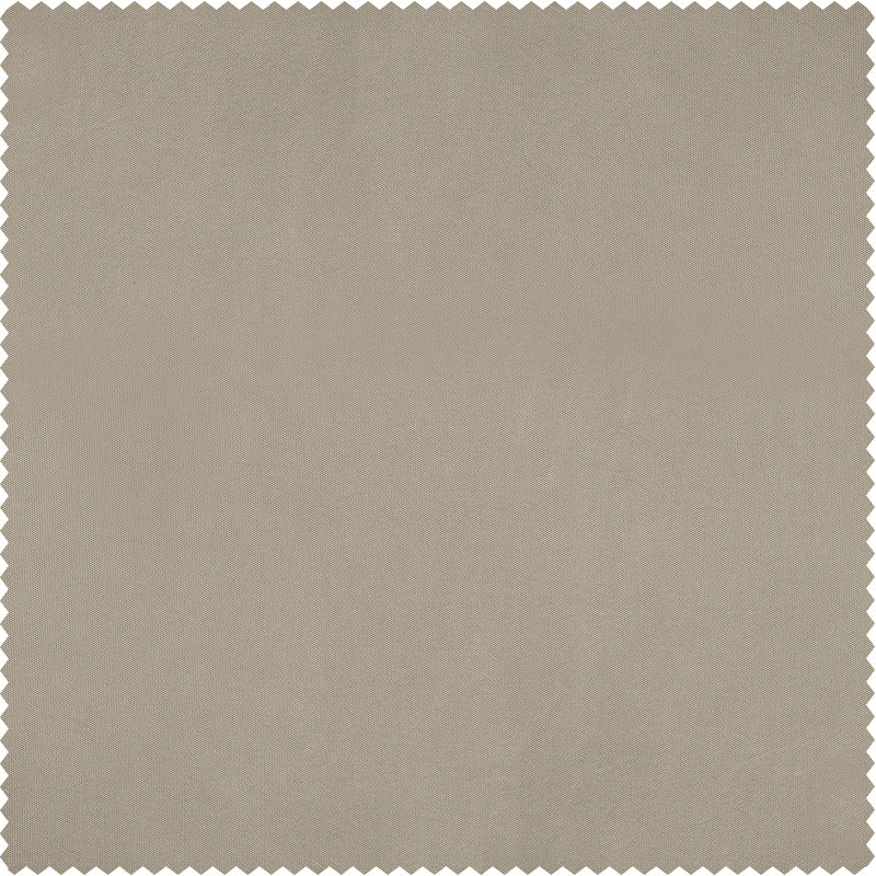 Rideau simple occultant et isolant en taffetas de soie avec passe-tringle Avedon, Beige antique, L 50 po x L 96 po