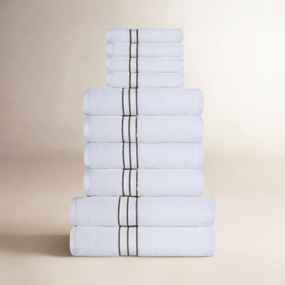 Josann 10-Piece Turkish Cotton Towel Set