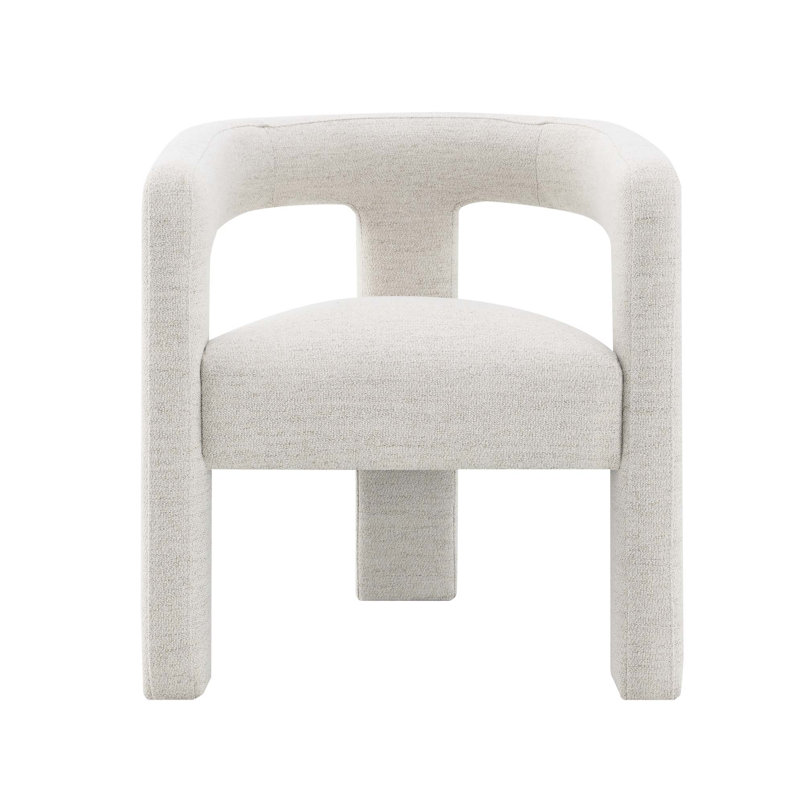 Chaise d'appoint beige Boucle, ensemble de 2