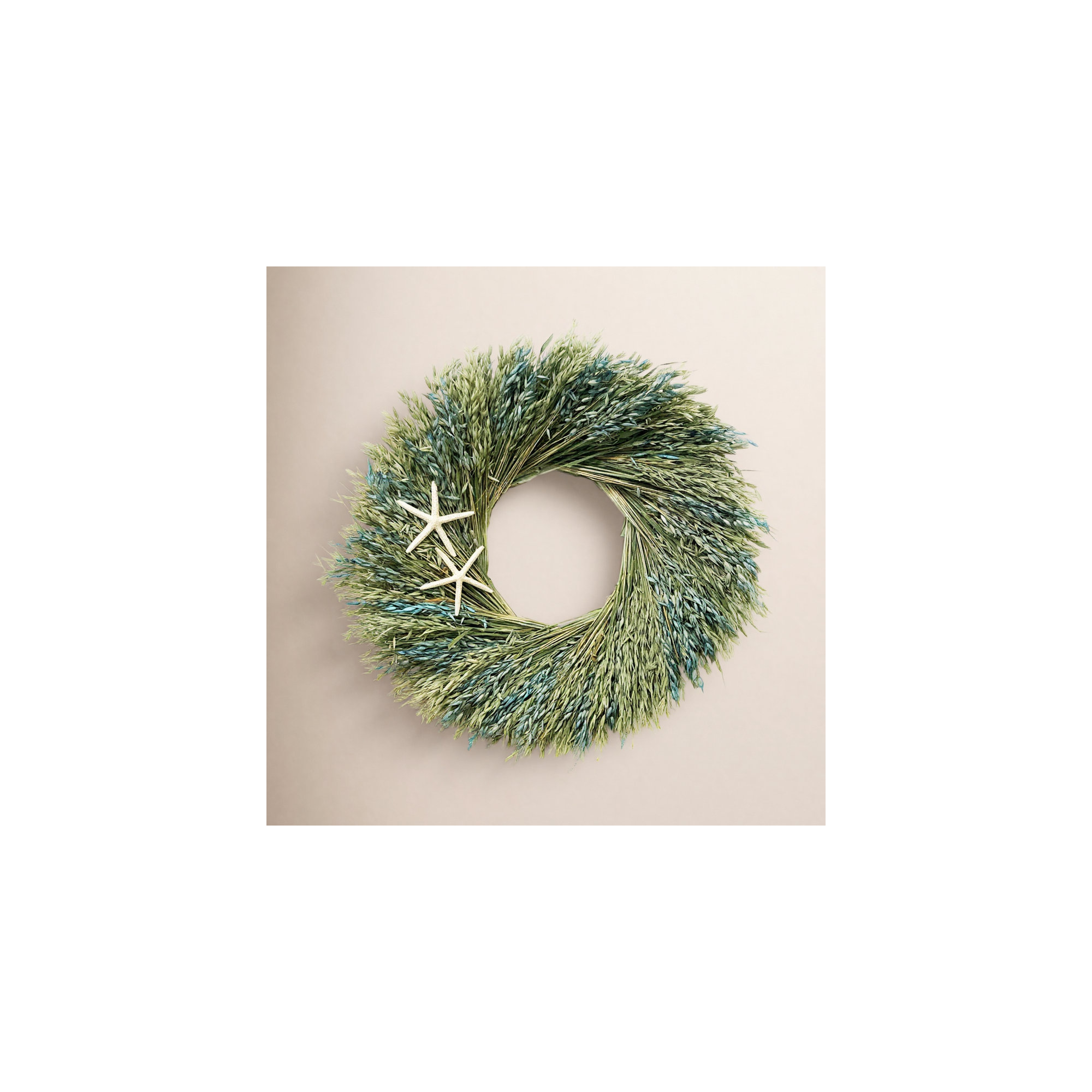 Handcrafted Dried Wreath, 26" H x 26" W x 5" D
