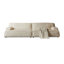 Canapé modulaire en velours beige-449122827-449122826