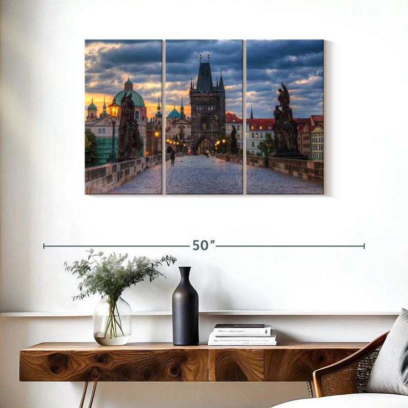 Lilie Prague Charles Bridge, 24" H x 38" W