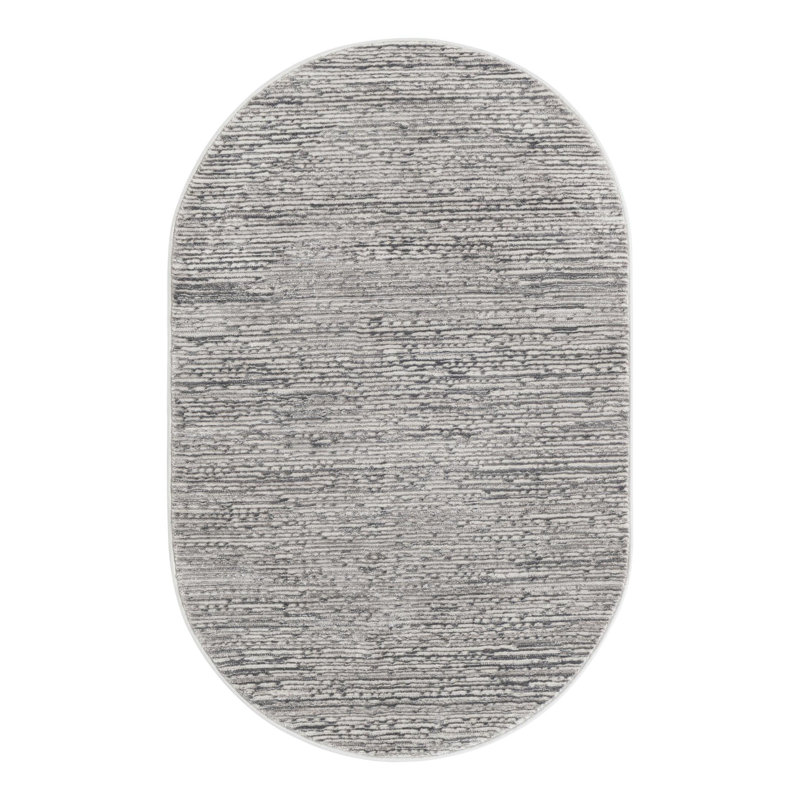 Glenn Gray Area Rug, Oval 3'3" x 5'3"