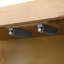 Buffet avec finition en placage de frêne, 3 tablettes adaptables, conception à ouverture par pression, placage en bois naturel utilitaire de salle à manger, 3 tablettes, aucune ouverture par pression, organisent la vie