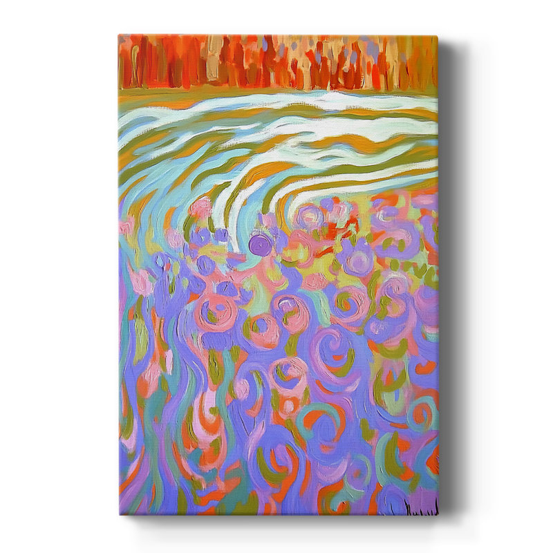 ABSTRACT Series DCCV -Custom Wrapped Gallery Cavas, 12" H x 8" W