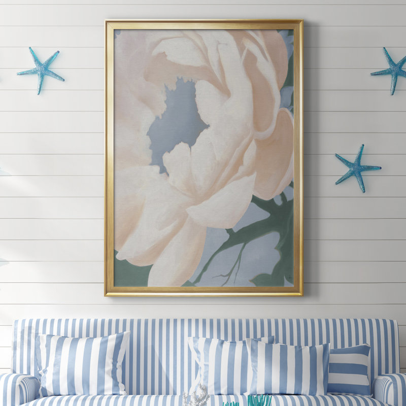 FLORAL STUDY I, toile encadrée de qualité supérieure - prête à être accrochée, H 26,5 po x l 36,5 po x P 1,5 po
