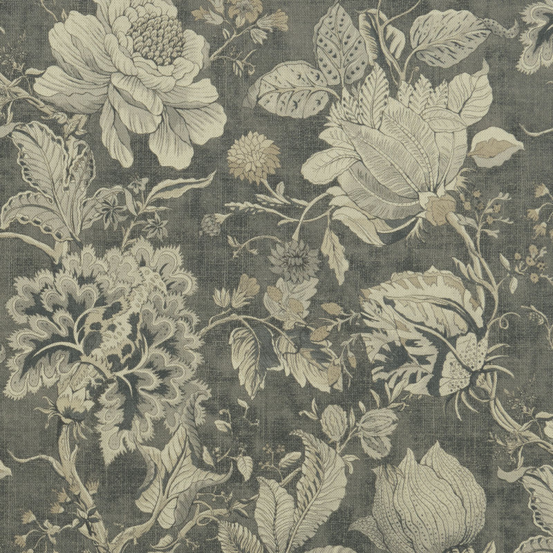 Sissinghurst Fabric, Charcoal