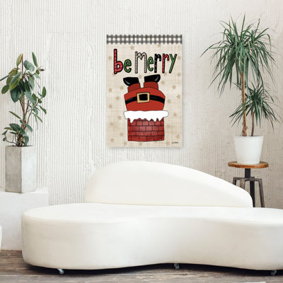 Be Merry 1 Piece Wrapped Canvas Wall Art