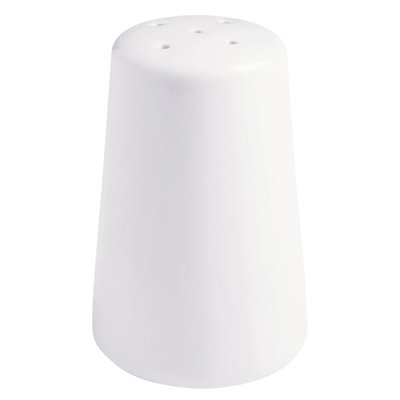 G.E.T. High-Strength Porcelain Salt Shaker, 2.5 Ounce, White (Set of 12)