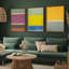 "Sunfield Glow Triptych" par Golden Glow Interiors 3 - Pièces sur toile-686641608-686641611
