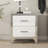 Elegant High Gloss Nightstand With Metal Handle-138913786