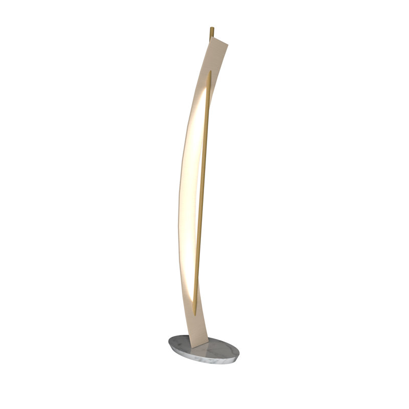 Jangada 79.92'' LED Novelty Floor Lamp, Organic Cappuccino