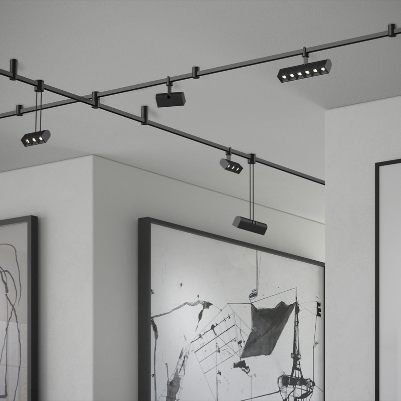 Lustre linéaire Spoutnik à 18 lumières Suspender®