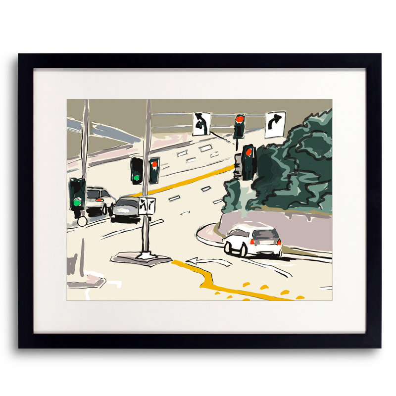Ramp to PCH Framed Print Canvas, 16" H x 20" W, Black Framed Paper