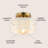 Martell Alabaster Semi Flush Mount-395076942