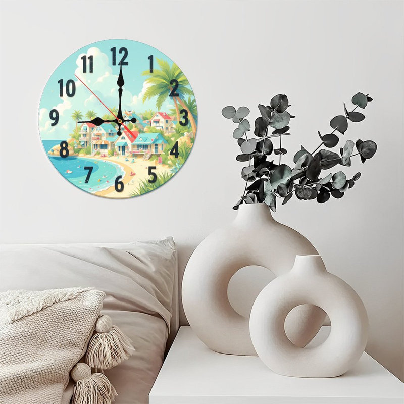 Horloge murale Beach House