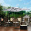 Makella 10pi x 10 pi Parasol sans base, brun clair