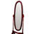 Tall Standing Wooden Floor Mirror With Adjustable Swivel And Oval Shape, A Stylish And Functional Addition To Any Space.-698672367