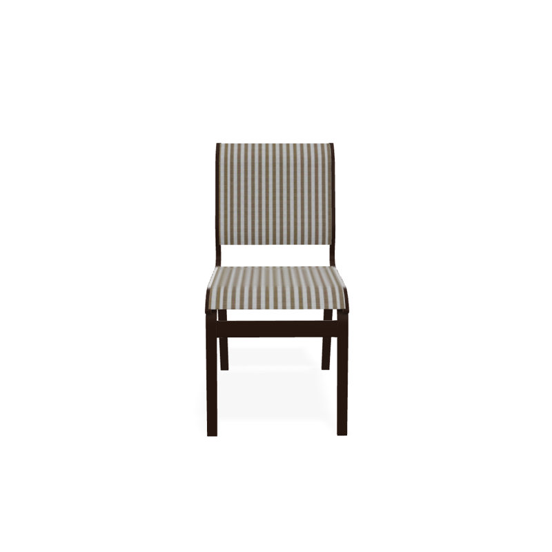 Chaise d'appoint de salle à manger Hiraku, Kona texturé, Brun clair