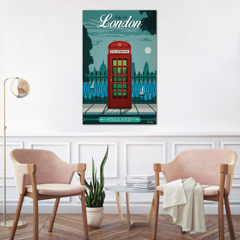 London by IdeaStorm Studios - No Frame Print on Canvas, 101.6 cm H x 66.04 cm W x 3.175 cm D