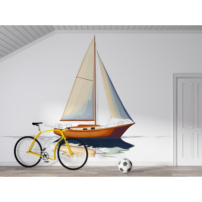 Autocollant de voilier, décalque de bateau nautique, autocollant océan côtier, cadeau de voile, art d'amant de mer, autocollant d'ordinateur portable, bouteille d'eau 288GM