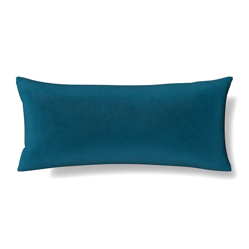 Azure Velvet 36" x 16" Reversible Pillow Cover