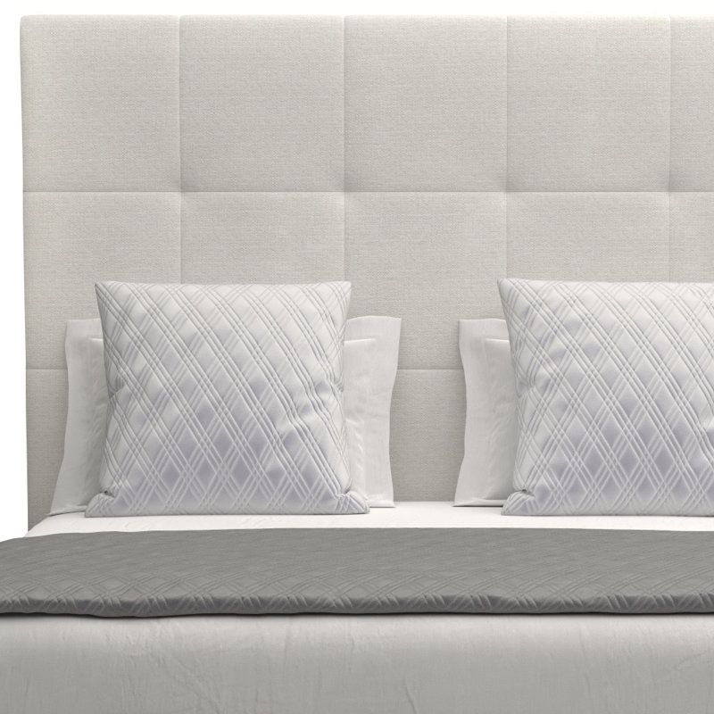 Dezyah Upholstered Standard Bed, King, Off White Revolution®