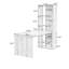 Bureau rectangulaire en bois massif noyer clair-1715650158