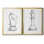 Chess Room Study I - Ensemble de 2 reproductions d'art sur toile-947961070-947961069