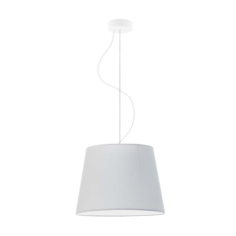 Demariana 1 - Light Single Pendant, Light Grey, White