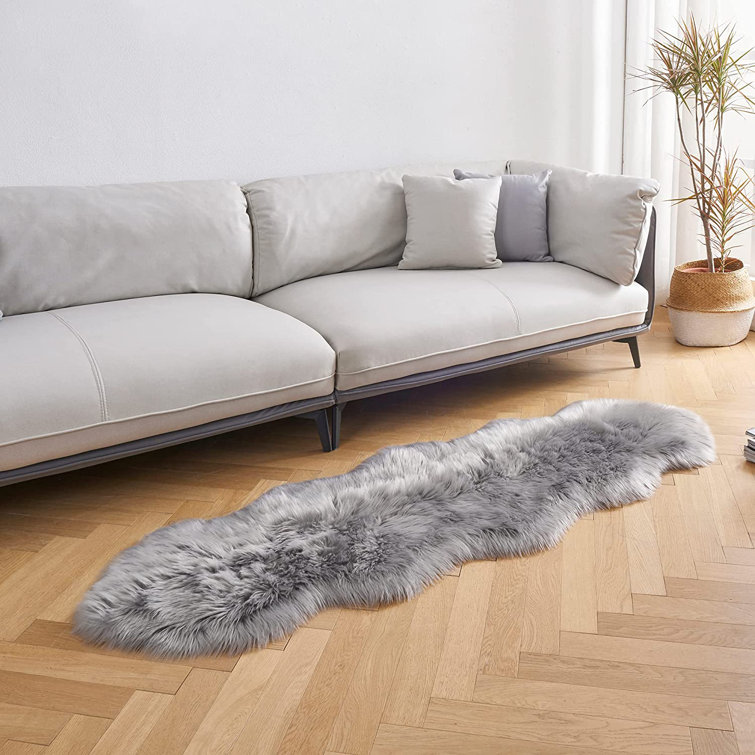 Dedrah Faux Sheepskin Indoor Rug