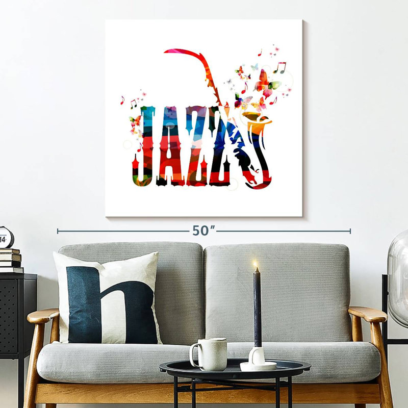 Jazz Typography, 33" H x 33" W