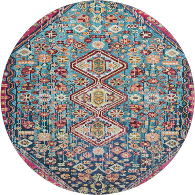 Premium Machine Washable Ashington AMF1834 Aztec Rug