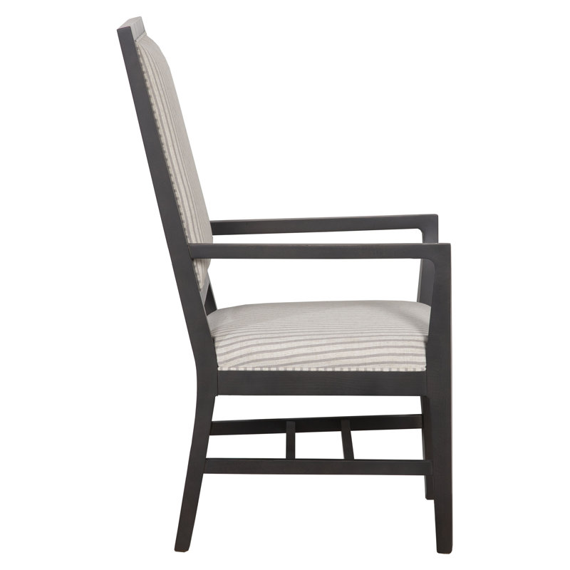 Matthews Upholstered Arm Chair in Ivory/Gray, 2018 Snow