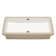 Kichae 28" L Glossy Ceramic Rectangular Undermount Bathroom Sink with Overflow
