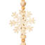Ophelia & Co. 5' Ivory Felt Snowflake and Natural Wood Bead Garland.
