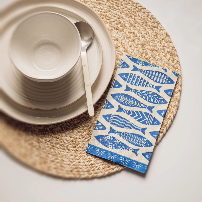 GUEST TOWEL/DINNER PAPER NAPKINS  FLEUR-DE-LIS (S24)