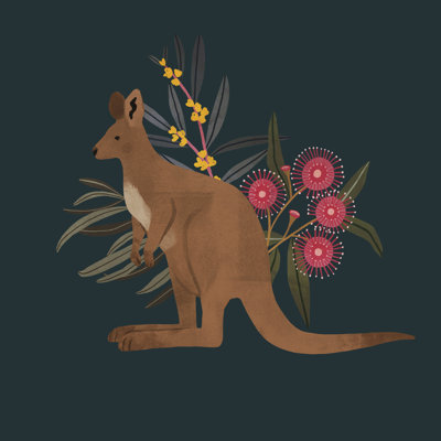 " Australian Animals IV " by Victoria Barnes Painting Print