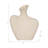 Ivory 8-inch Stoneware Bust Vase, Sand Finish