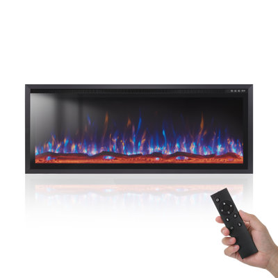 Electric Fireplace Recessed And Wall Mounted