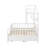 House Bed With Trundle And Storage Shelf, Wood Bed Frame With Roof And Safety Guardrail-1892447802