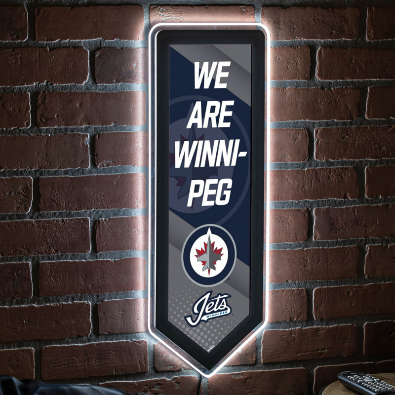 Enseigne murale NHL Team Pennant, Jets de Winnipeg