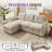 90.9'' L-Shaped Pull-Out Sofa Bed-624163971