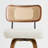 Upholstered Swivel Counter Stool with Walnut Bentwood Frame-1421055074-1421553972