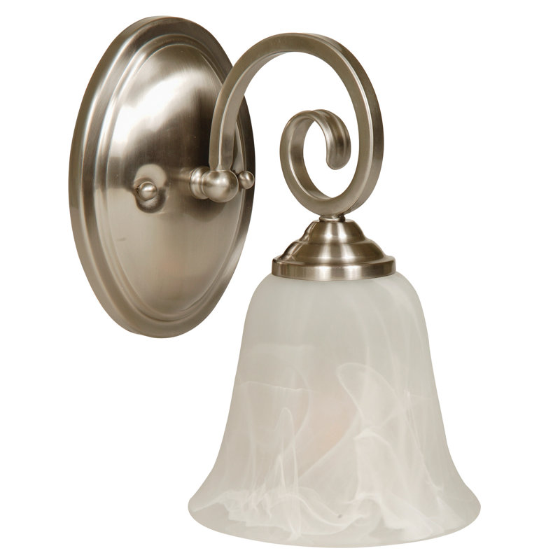 Appliquee pour salle de bain 1 lumières s Jeppesen, Nickel brossé